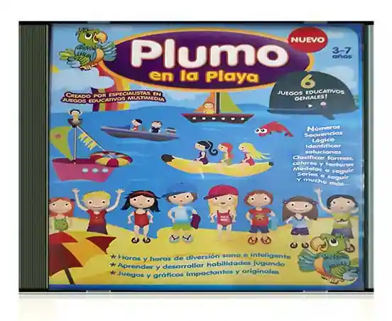 plumo en la playa