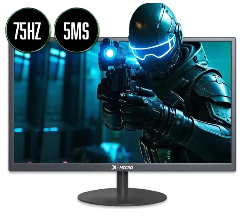 Monitor X-Micro con pantalla de 19" 75Hz resolución WXGA