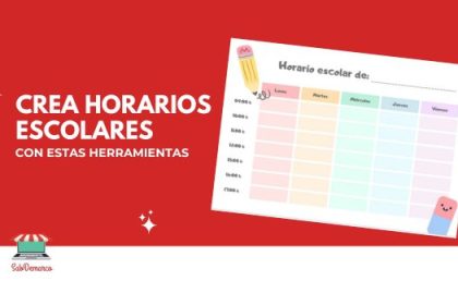 Herramientas para crear horarios escolares