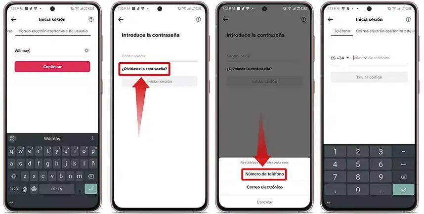 recuperar cuenta de tiktok con número de teléfono