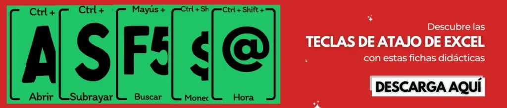 ¿Qué es la Tecla Shift en el teclado? Usos y funciones 4 fichas de excel - teclas de atajo de excel