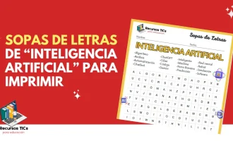 Sopa de letras de inteligencia artificial para imprimir