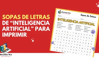 Sopa de letras de inteligencia artificial para imprimir