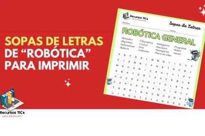 Sopas de letras para imprimir robótica