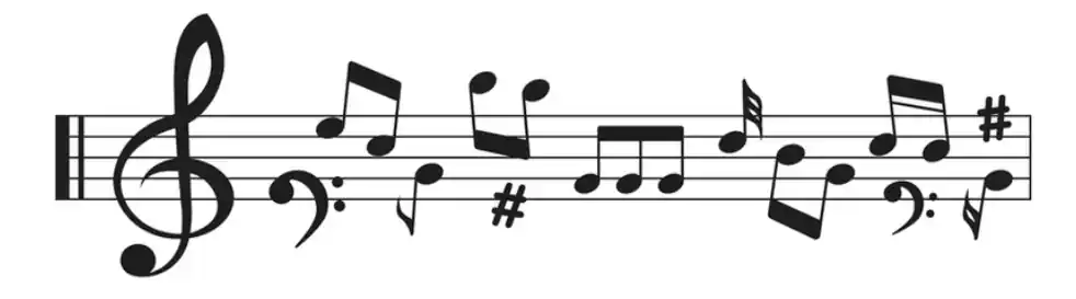 Notas musicales dibujos