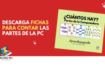 Fichas para aprender a contar las partes de la computadora