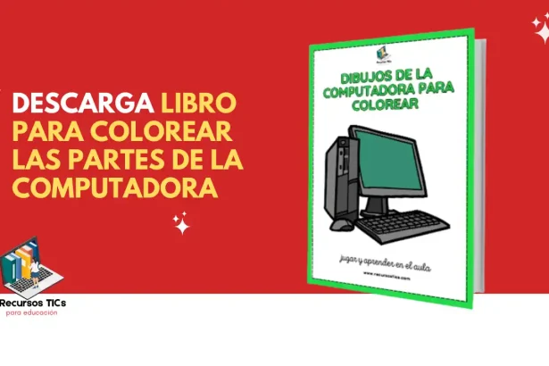 Libro para colorear las partes de la computadora