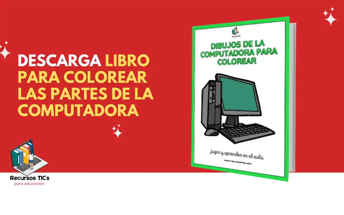 Libro para colorear las partes de la computadora