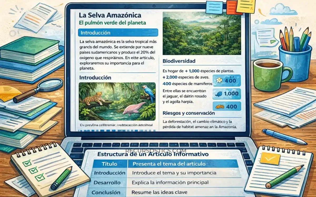artículo informativo ejemplos