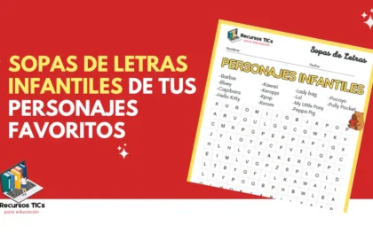 Sopas de letras infantiles