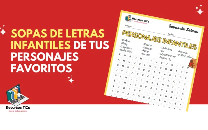 Sopas de letras infantiles