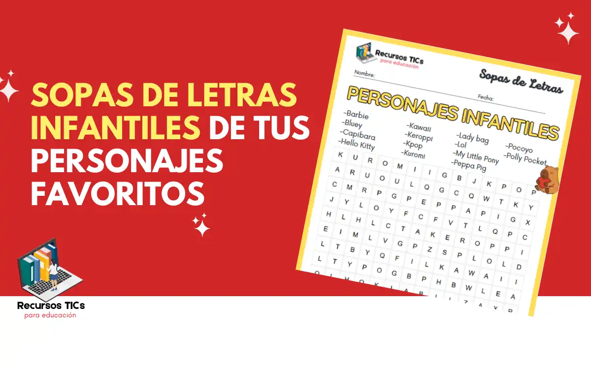 Sopas de letras infantiles