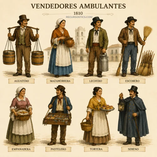 Vendedores ambulantes de 1810