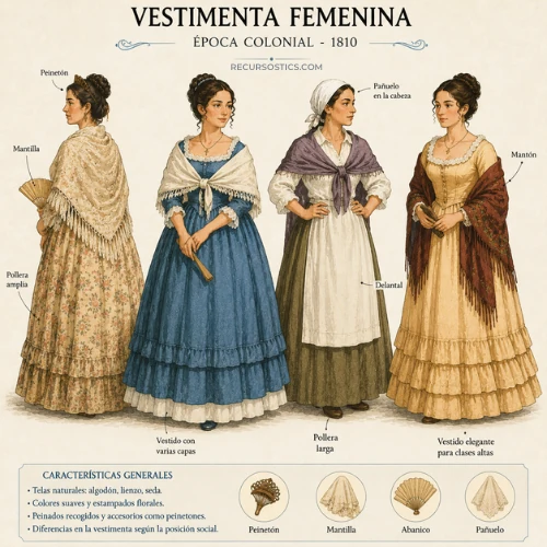 Vestimenta de 1810 25 de mayo día de la Patria