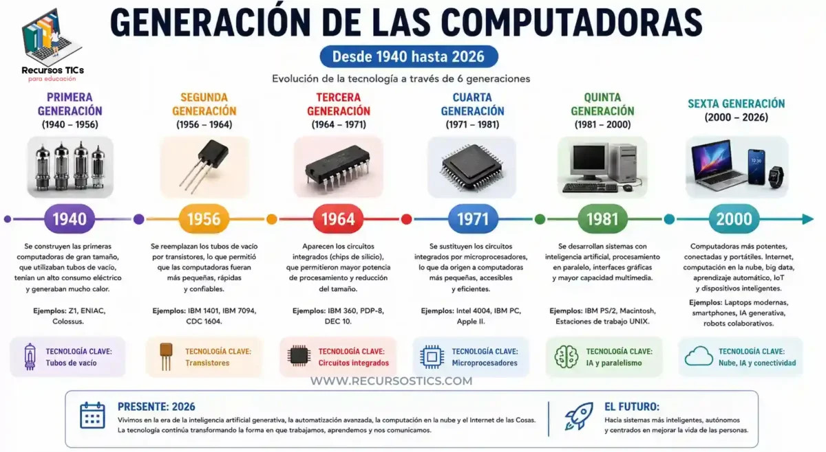 generaciones de las computadoras